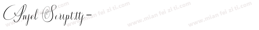 Anjel Script.ttf字体转换